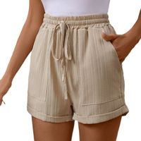 Women's Holiday Daily Vacation Solid Color Shorts Casual Pants main image 5