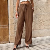 Women's Holiday Daily Vacation Solid Color Full Length Casual Pants main image 2