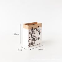Simple Style Letters Printing Gift Packaging Bag sku image 1