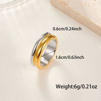 Elegant Simple Style Color Block Sterling Silver White Gold Plated Unisex Rings Earrings sku image 2