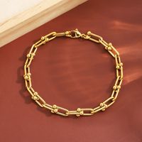 Stainless Steel Casual Simple Style U Shape Bracelets main image 5