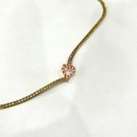 Elegant Classic Style Heart Shape Stainless Steel Copper 18k Gold Plated Pendant Necklace In Bulk sku image 2