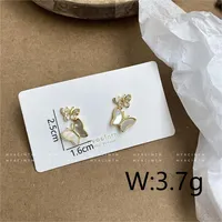 1 Pair Elegant Simple Style Butterfly Copper 18K Gold Plated Ear Studs main image 2