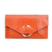Women's Pu Leather Solid Color Classic Style Flip Cover Crossbody Bag sku image 4