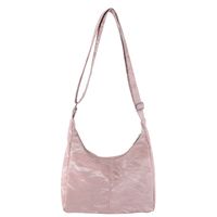 Women's Pu Leather Solid Color Vintage Style Zipper Shoulder Bag Crossbody Bag sku image 3