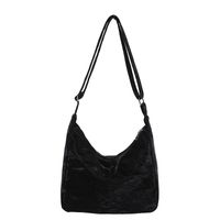 Women's Pu Leather Solid Color Vintage Style Zipper Shoulder Bag Crossbody Bag sku image 4