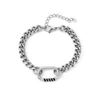 304 Stainless Steel Casual Simple Style Polishing Enamel Oval Bracelets Necklace sku image 2