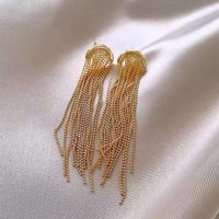 Fashion Tassel Alloy Inlay Artificial Diamond Women's Drop Earrings 1 Pair sku image 34