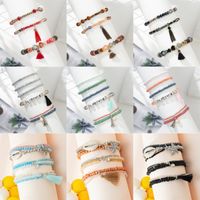 Casual Simple Style Letter Starfish Artificial Crystal Beaded Women's Bracelets main image 1