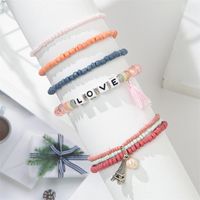 Casual Simple Style Letter Starfish Artificial Crystal Beaded Women's Bracelets main image 8