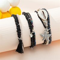 Casual Simple Style Letter Starfish Artificial Crystal Beaded Women's Bracelets main image 9