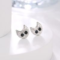 1 Pair IG Style Simple Style Heart Shape Owl Bow Knot Inlay Stainless Steel Rhinestones 18K Gold Plated Ear Studs sku image 5