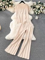 Daily Women's Casual Solid Color Polyester Pants Sets Pants Sets main image 4