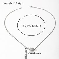 304 Stainless Steel Preppy Style Simple Style Asymmetrical Heart Shape Pendant Necklace main image 2