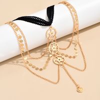 Simple Style Solid Color Alloy Plating Women's Leg Chain main image 3
