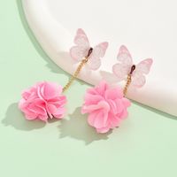 1 Pair Simple Style Classic Style Flower Flowers Arylic Drop Earrings main image 5