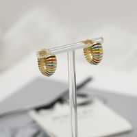 1 Pair Cute Vintage Style Round Plating Copper 18K Gold Plated Ear Studs main image 3