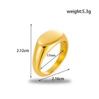 304 Stainless Steel Simple Style Solid Color Open Rings Rings main image 2