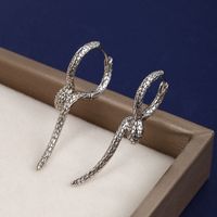 1 Pair Elegant Retro Xuping Snake Plating Copper Alloy 24k Gold Plated Earrings main image 8