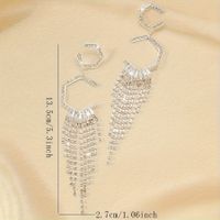 1 Pair Cute Solid Color Plating Inlay Alloy Zircon Silver Plated Drop Earrings main image 2