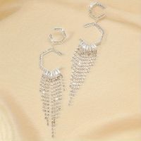 1 Pair Cute Solid Color Plating Inlay Alloy Zircon Silver Plated Drop Earrings main image 5