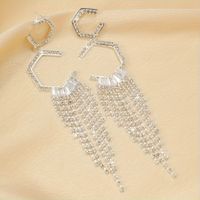 1 Pair Cute Solid Color Plating Inlay Alloy Zircon Silver Plated Drop Earrings main image 6
