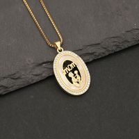 304 Stainless Steel Copper 18K Gold Plated Simple Style Classic Style Plating Heart Shape Zircon Pendant Necklace main image 5