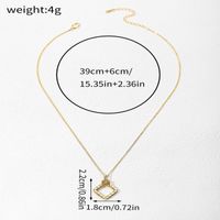 Copper 18K Gold Plated Simple Style Classic Style Plating Gift Box Pendant Necklace main image 2