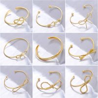 Copper Casual Elegant Simple Style Bow Knot Bangle main image 9