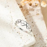 304 Stainless Steel Casual Simple Style Star Heart Shape Chains Print Hollow Out Rings main image 9