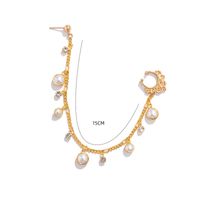 1 Piece Nose Rings & Studs Elegant Shiny Solid Color Alloy Inlay Pearl Zircon main image 2