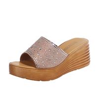 Women's Casual Solid Color Round Toe Wedge Slippers sku image 7