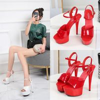 Women's Sexy Solid Color Round Toe High Heel Sandals main image 4