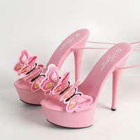 Women's Sexy Butterfly Round Toe Strappy Sandals High Heel Sandals main image 5
