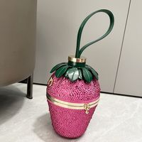 Women's Small Pu Leather Strawberry Sexy Buckle Handbag sku image 1
