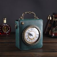 Frau Mittel Pu-Leder Glocke Vintage-Stil Quadrat Reißverschluss Handtasche sku image 2