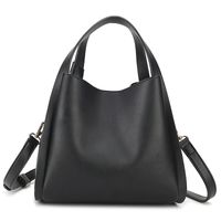Women's Medium Pu Leather Solid Color Classic Style Magnetic Buckle Bucket Bag main image 4