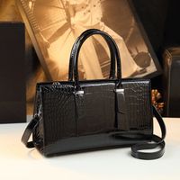 Women's Medium Pu Leather Solid Color Fashion Zipper Handbag sku image 2