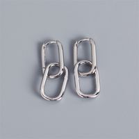 1 Pair Simple Style Solid Color Solid Color Asymmetrical Zinc Alloy Drop Earrings main image 4
