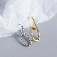 1 Pair Simple Style Solid Color Solid Color Asymmetrical Zinc Alloy Drop Earrings main image 5