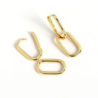 1 Pair Simple Style Solid Color Solid Color Asymmetrical Zinc Alloy Drop Earrings main image 6