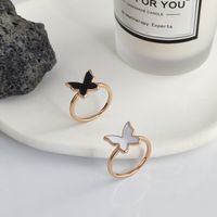 Wholesale Simple Style Classic Style Butterfly Copper Enamel Rings main image 4