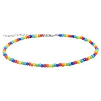Pastoral Color Block Plastic Resin Beaded Women's Necklace main image 5