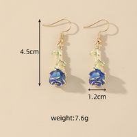 1 Pair Vintage Style Simple Style Rose Plating Alloy Silver Plated Drop Earrings main image 2