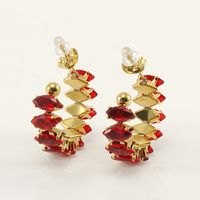 1 Pair Simple Style Classic Style Color Block Inlay Stainless Steel Zircon Ear Studs sku image 2