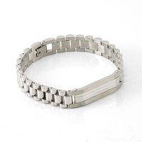 Simple Style Classic Style Solid Color Titanium Steel Plating Gold Plated Men's Bracelets sku image 1