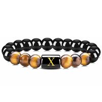 Casual Streetwear Geometric Obsidian Men's Bracelets sku image 24