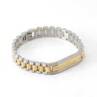 Simple Style Classic Style Solid Color Titanium Steel Plating Gold Plated Men's Bracelets sku image 3