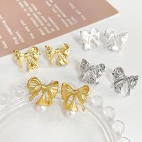 1 Pair 19 * 17mm Copper 14K Gold Plated 18K Gold Plated Bow Knot Polished Earring Findings main image 6