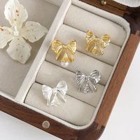 1 Pair 19 * 17mm Copper 14K Gold Plated 18K Gold Plated Bow Knot Polished Earring Findings main image 3